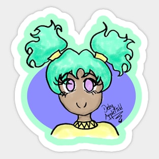 Mint Girl Sticker